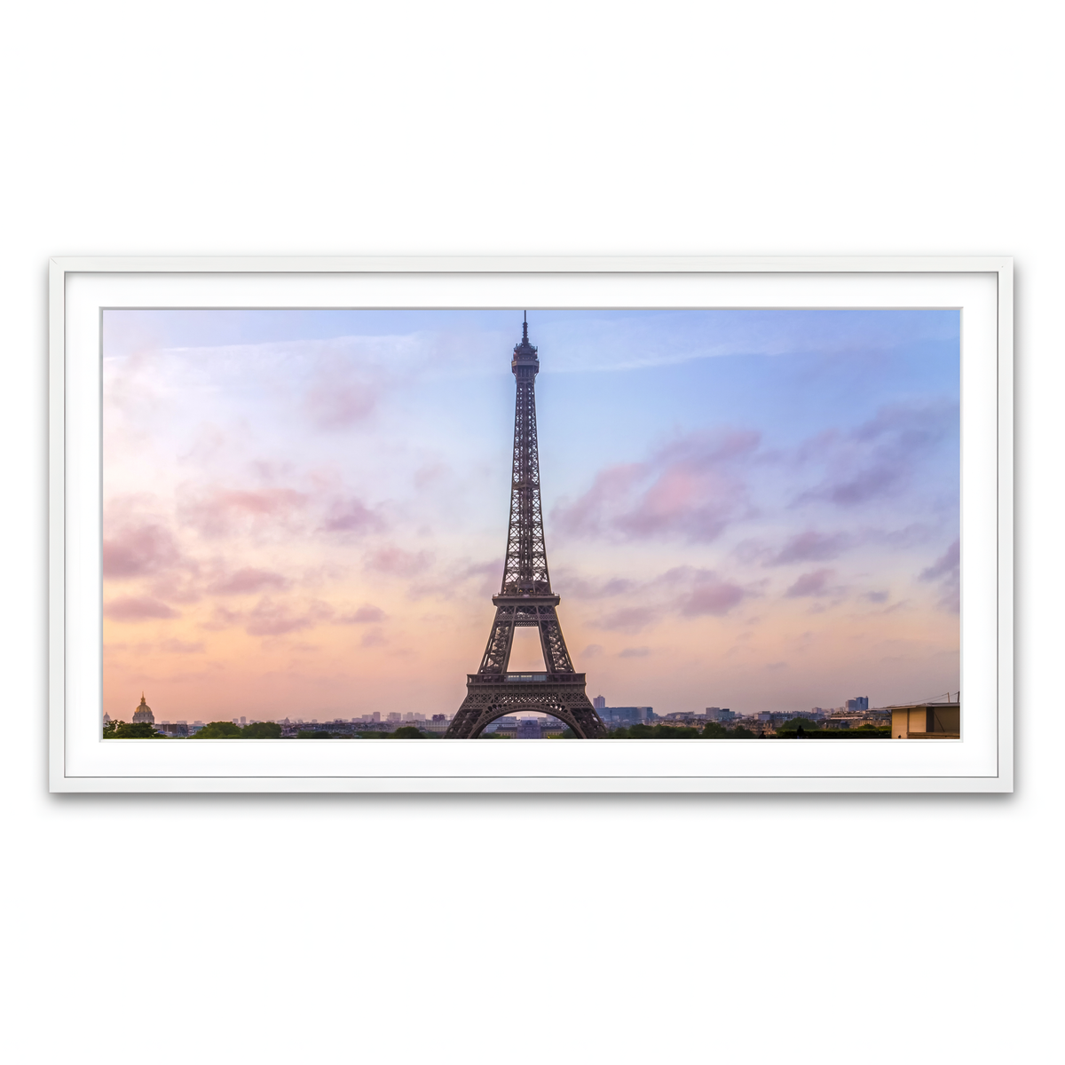Framed Print 2x1 White