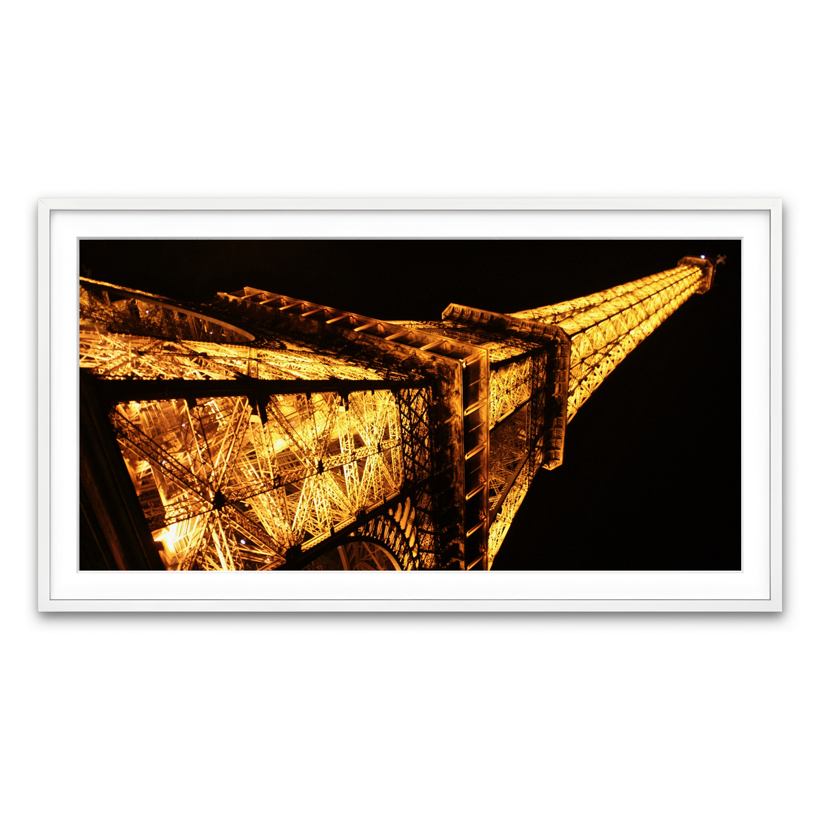 Framed Print 2x1 White