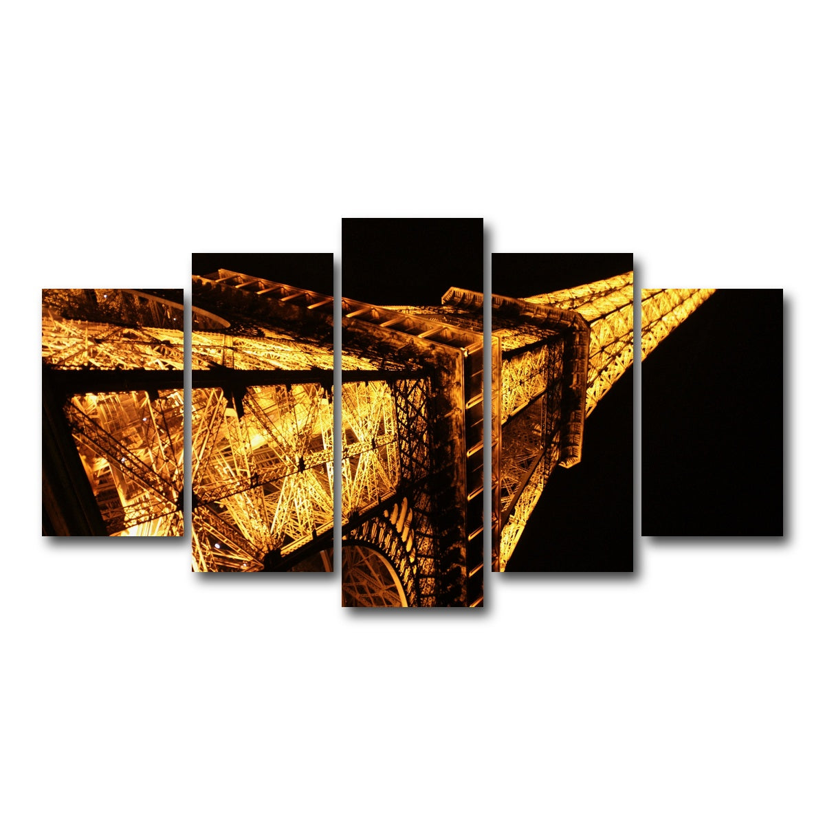 AUTO-MOCKUP WHITE | Eiffel Tower | 5 Piece | Gallery Wrap Canvas | group=5_normal