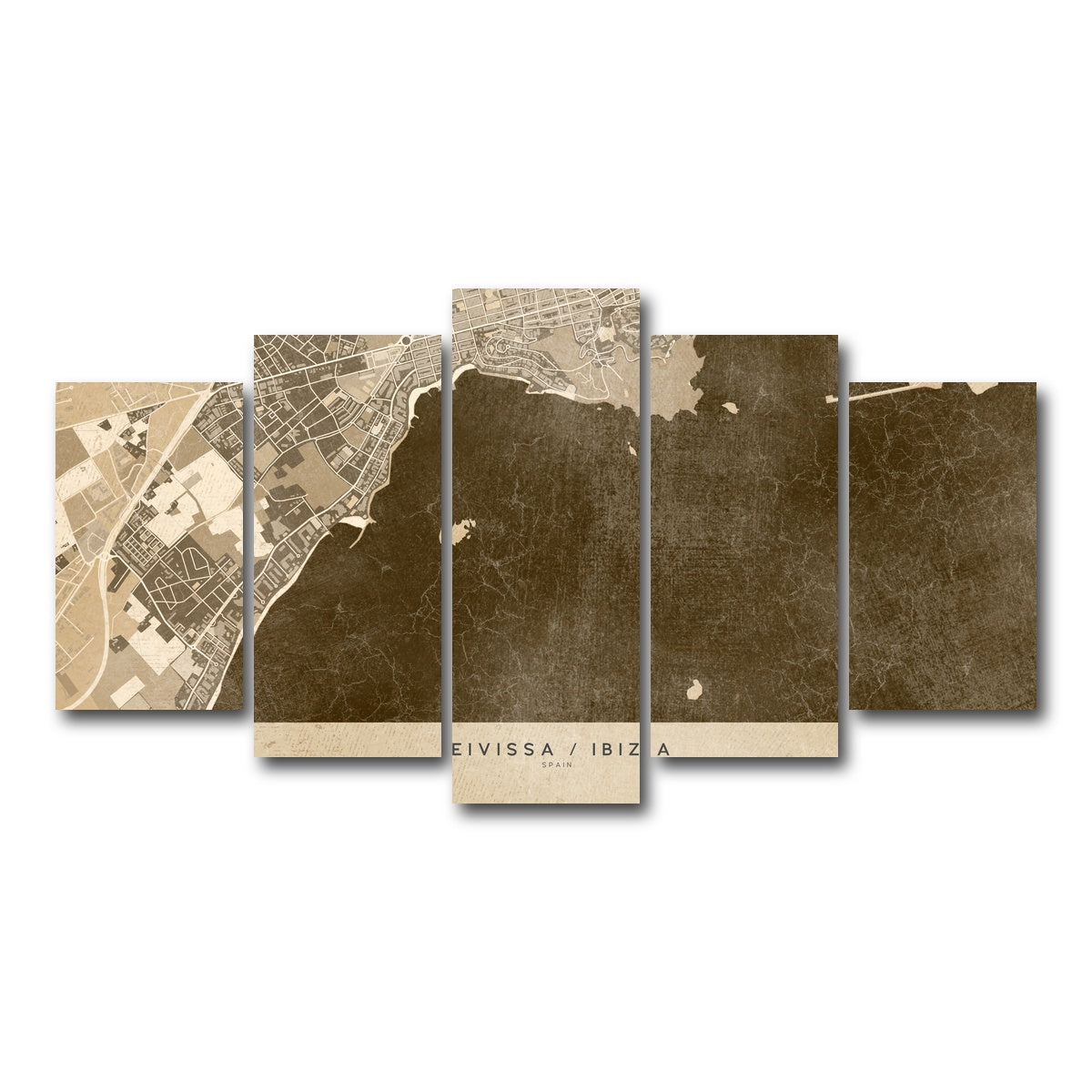 AUTO-MOCKUP WHITE | Eivissa Map | 5 Piece | Gallery Wrap Canvas | group=5_normal