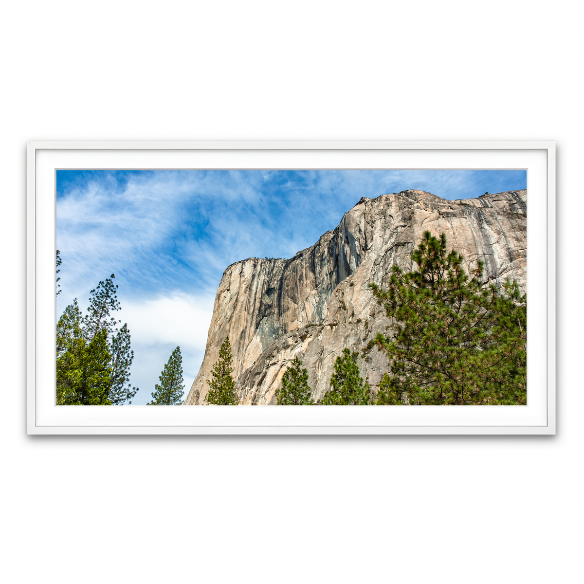 Framed Print 2x1 White