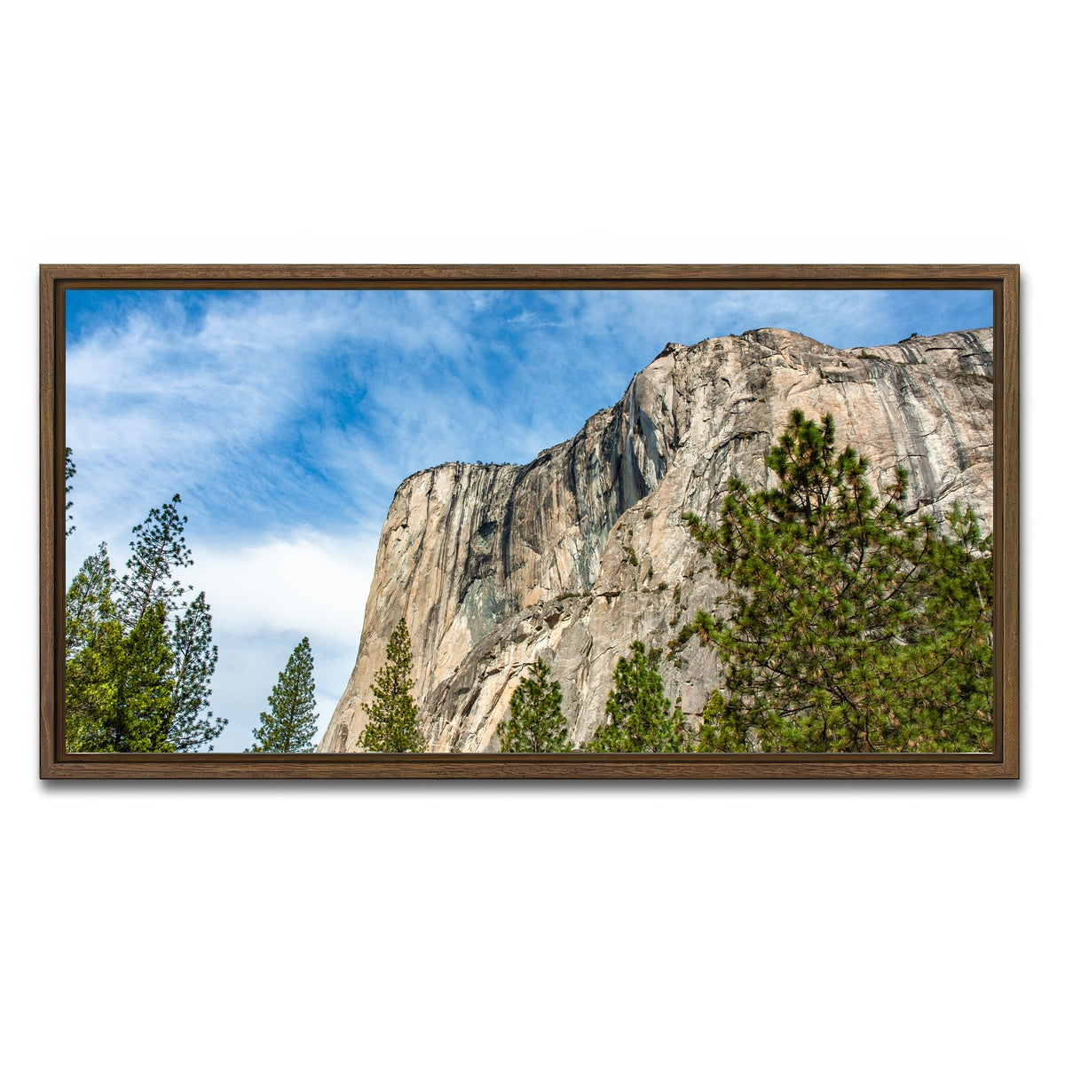 AUTO-MOCKUP WHITE | El Capitan | 1 Piece | Walnut Framed Canvas | group=2x1