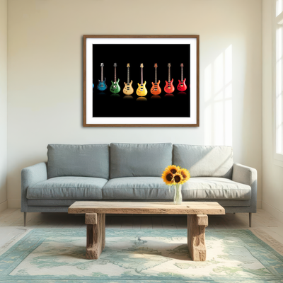 AUTO-MOCKUP ROOM | Electric Guitar Wall Art