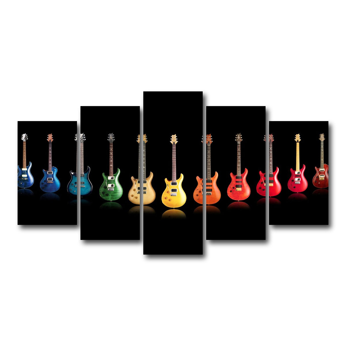 AUTO-MOCKUP WHITE | Electric Guitar | 5 Piece | Gallery Wrap Canvas | group=5_normal