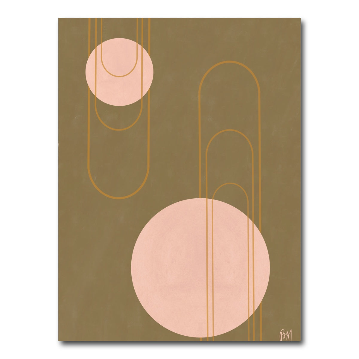 AUTO-MOCKUP WHITE | Elegance of Khaki | 1 Piece | Gallery Wrap Canvas | group=3x4