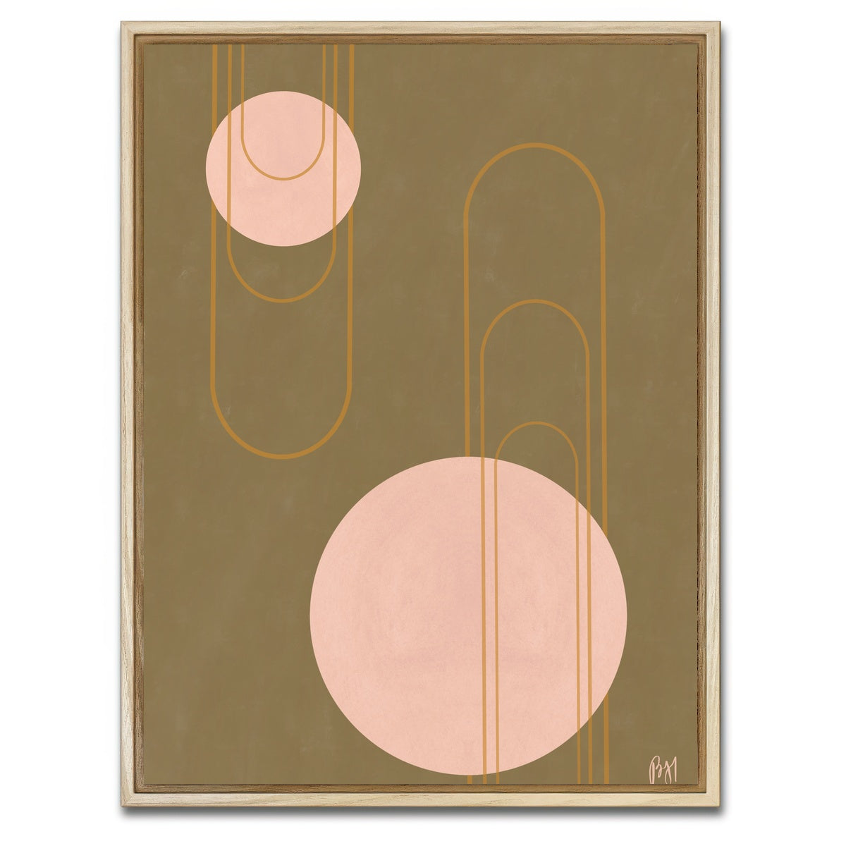 AUTO-MOCKUP WHITE | Elegance of Khaki | 1 Piece | Natural Framed Canvas | group=3x4