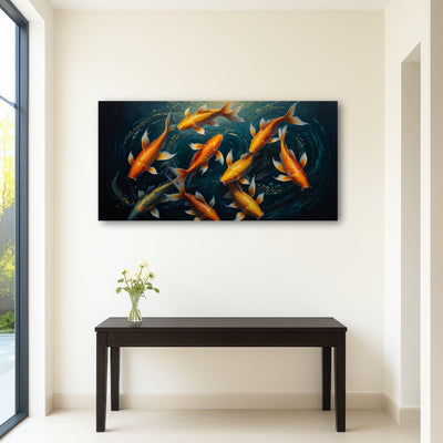 AUTO-MOCKUP ROOM | Elegant Koi Fish Swimming