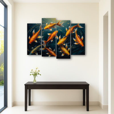 AUTO-MOCKUP ROOM | Elegant Koi Fish Swimming
