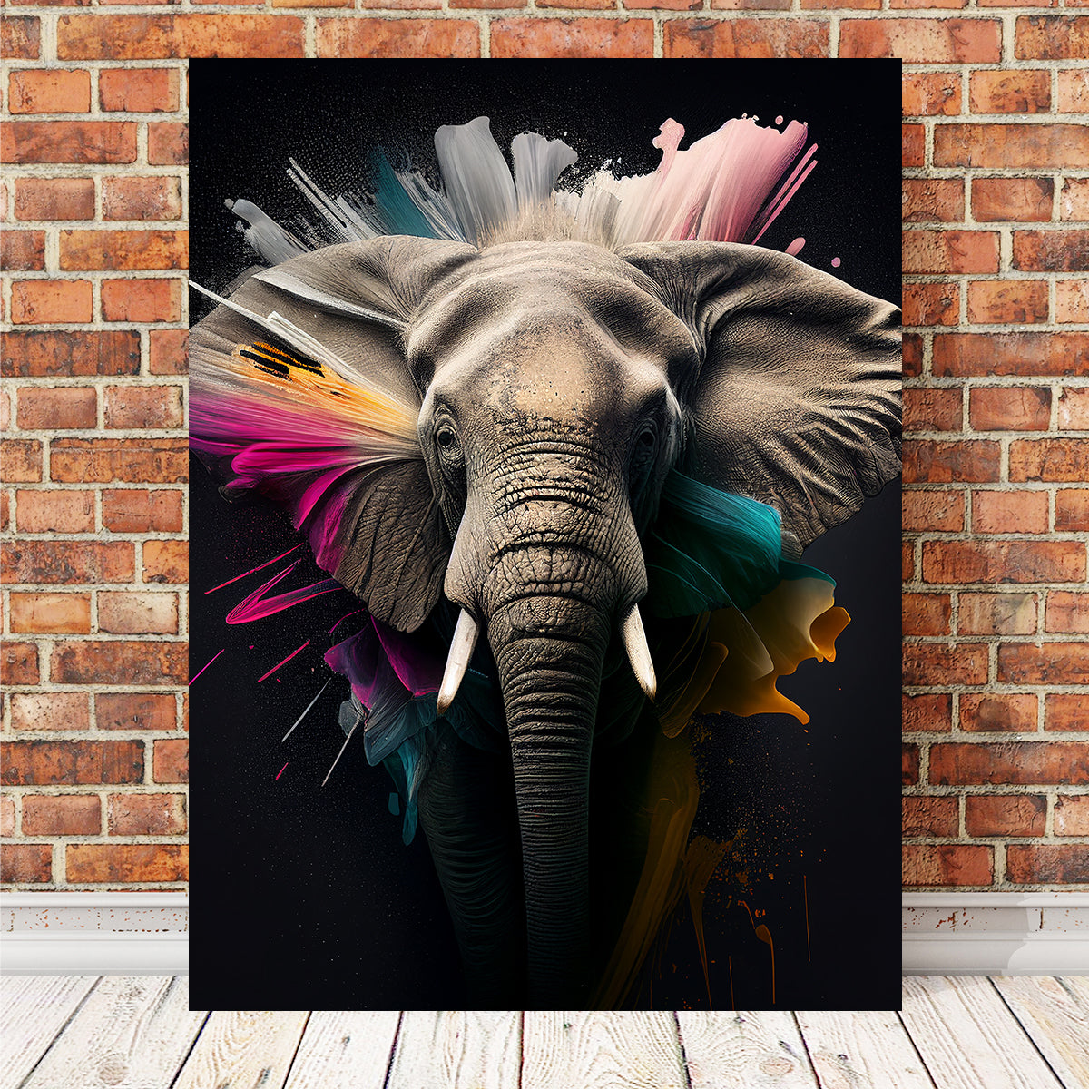 Elephant Portrait Wall Art