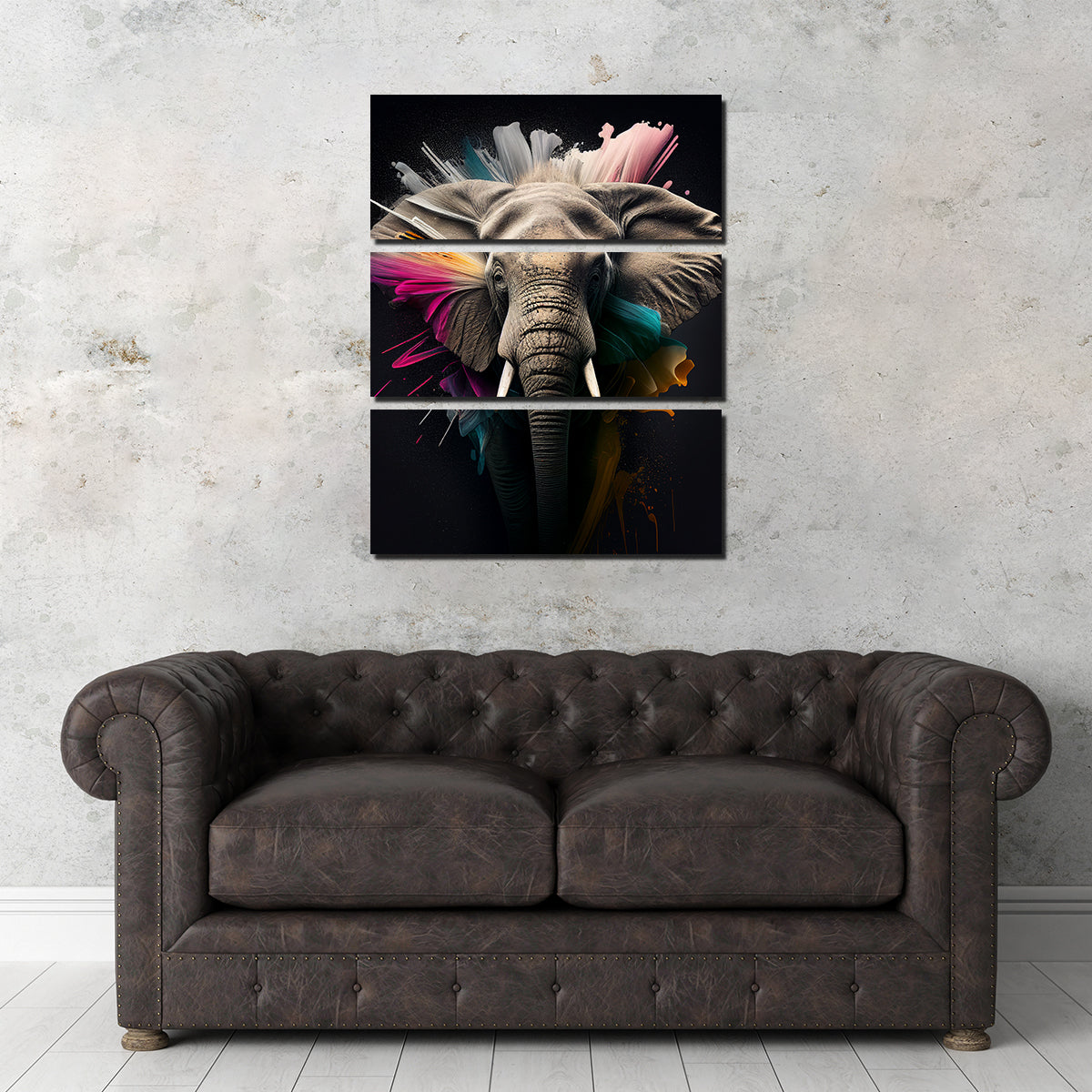 Elephant Portrait Wall Art