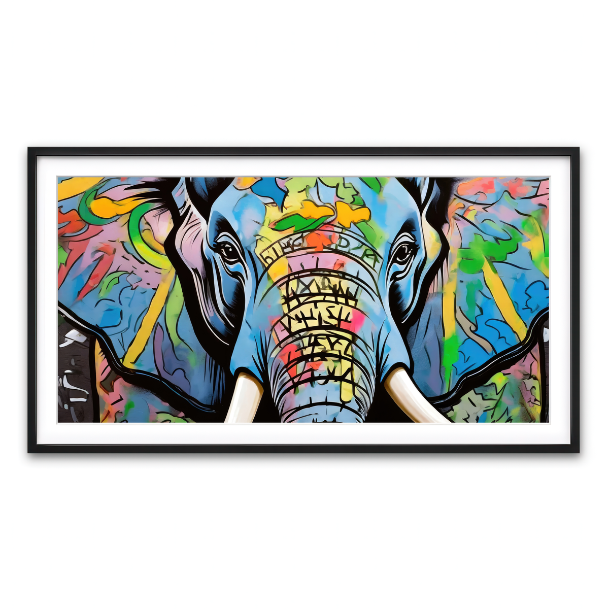 Framed Print 2x1 Black