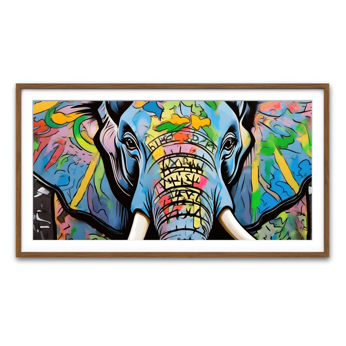 Framed Print 2x1 Walnut