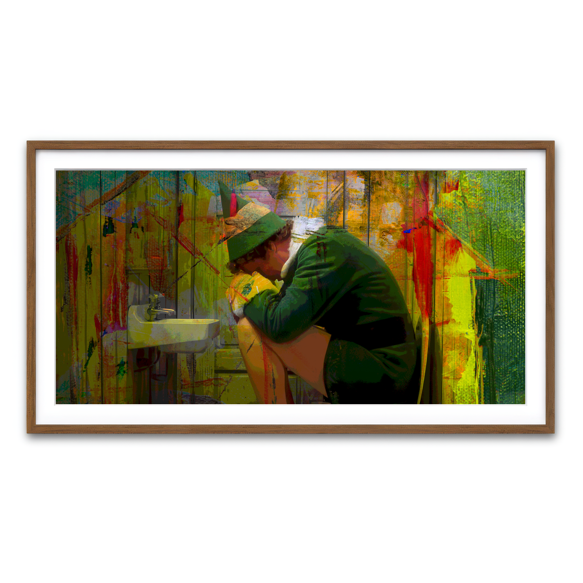 Framed Print 2x1 Walnut