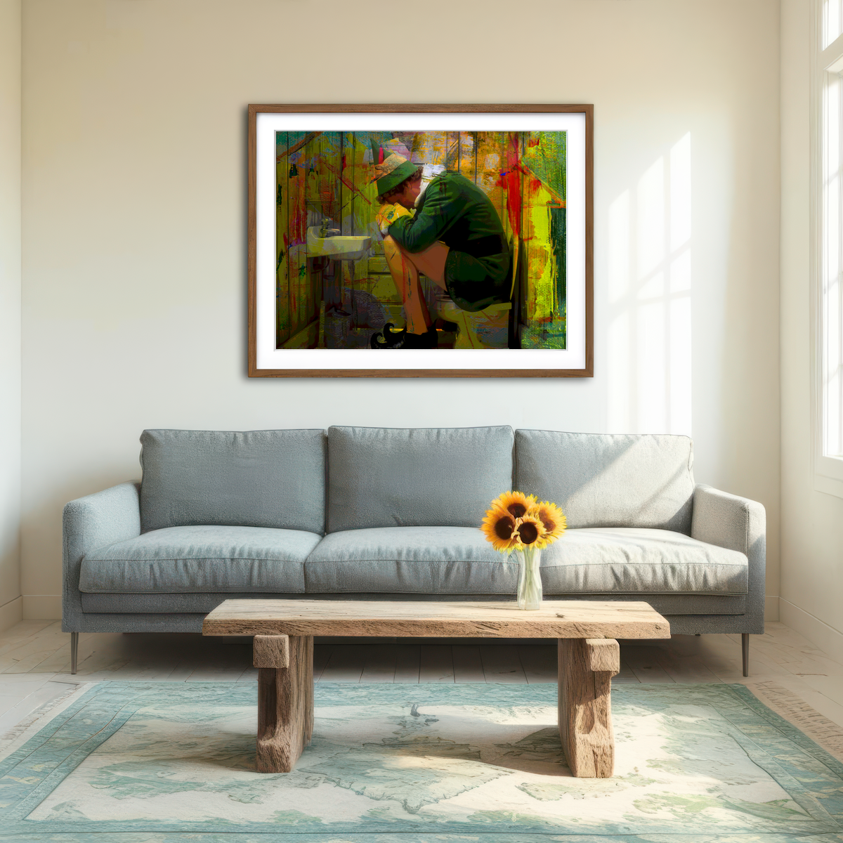 AUTO-MOCKUP ROOM | Elf Bathroom Wall Art