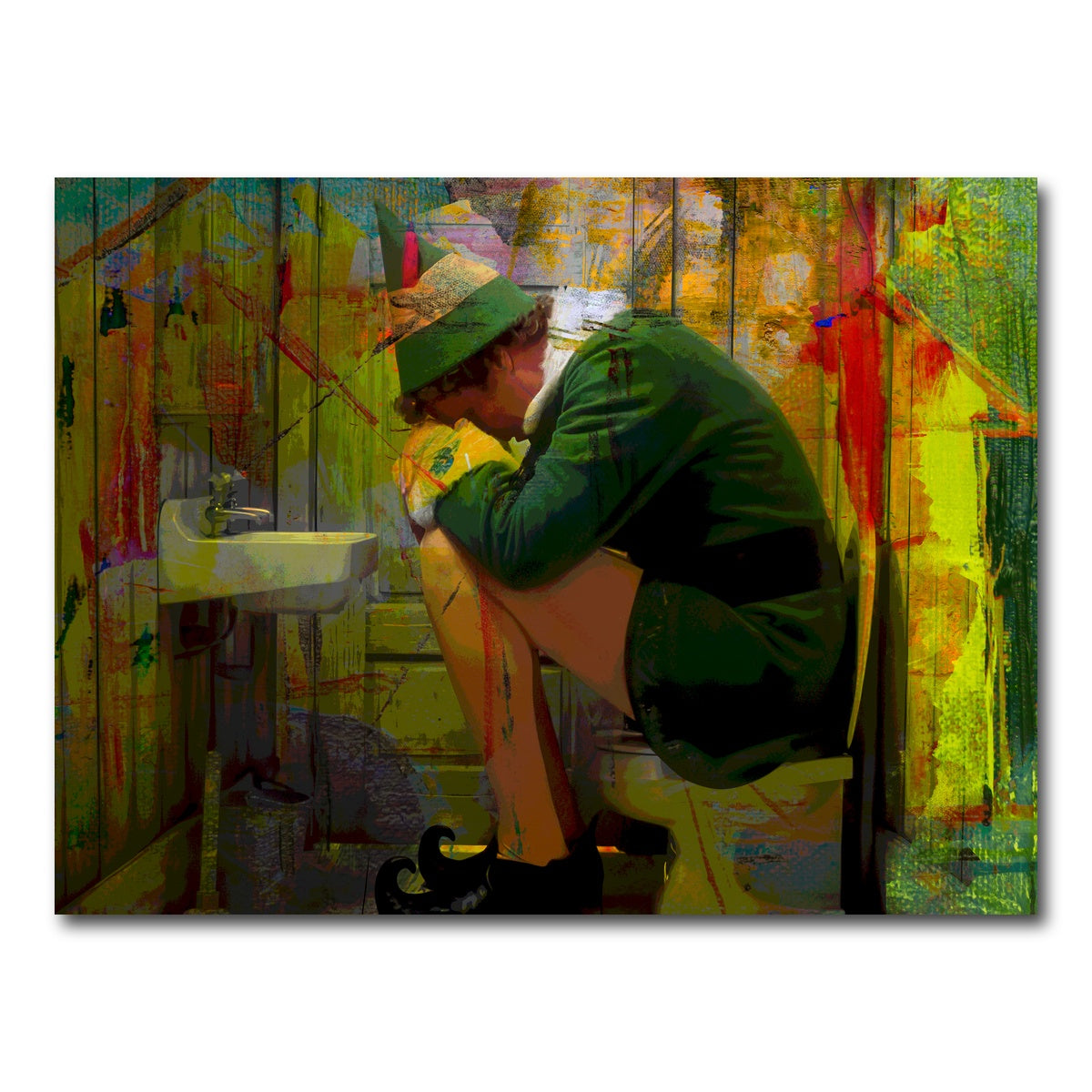 AUTO-MOCKUP WHITE | Elf Bathroom | 1 Piece | Gallery Wrap Canvas | group=4x3