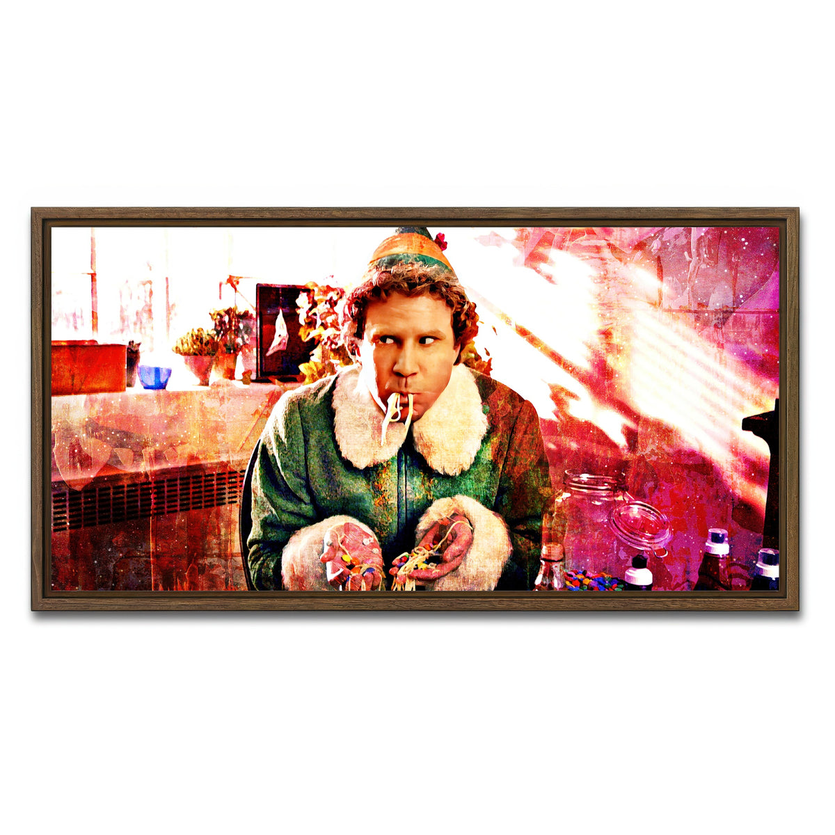 AUTO-MOCKUP WHITE | Elf | 1 Piece | Walnut Framed Canvas | group=2x1