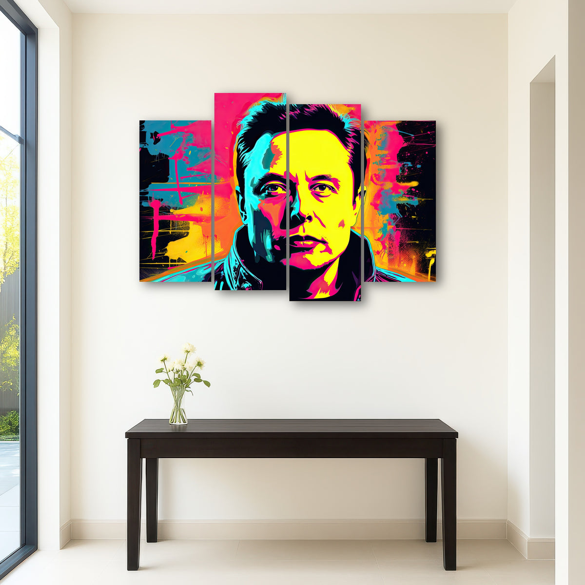 AUTO-MOCKUP ROOM | Elon Musk Warhol Style