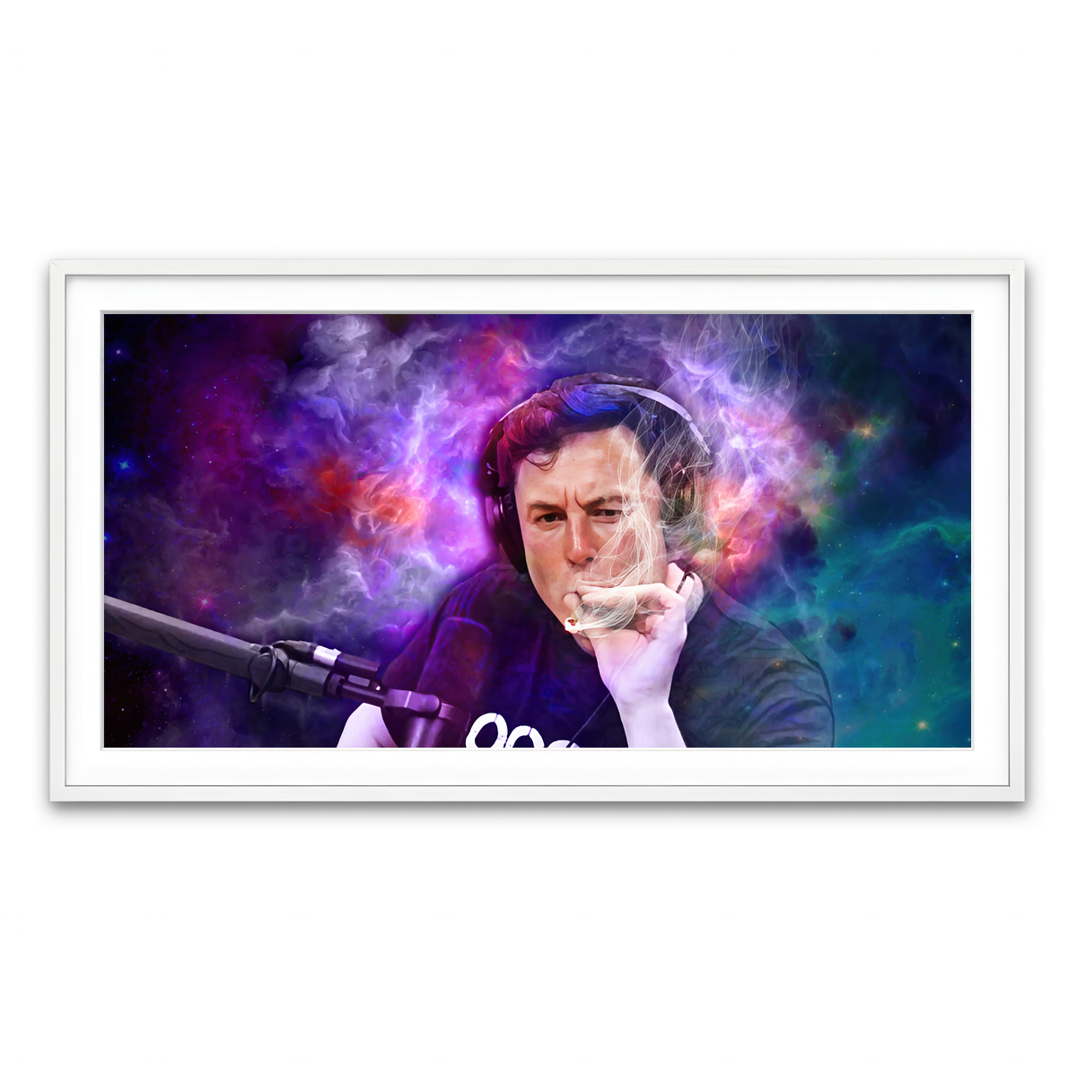 Framed Print 2x1 White