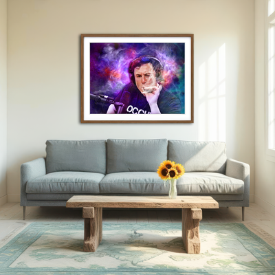AUTO-MOCKUP ROOM | Elon Smoking Wall Art