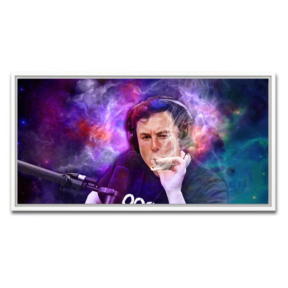 AUTO-MOCKUP WHITE | Elon Smoking | 1 Piece | White Framed Canvas | group=2x1