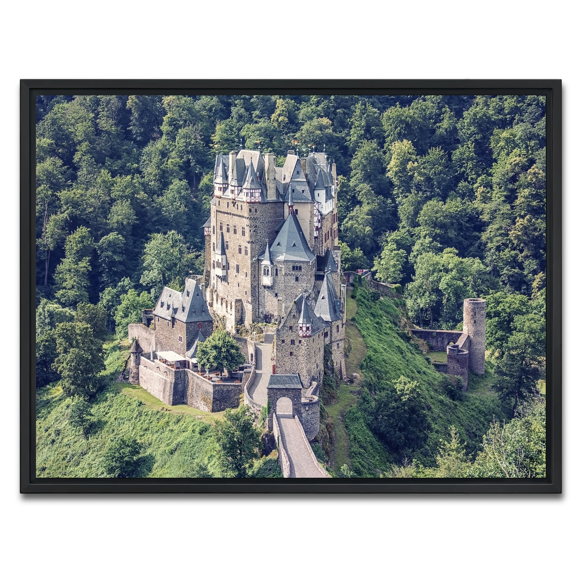 AUTO-MOCKUP WHITE | Eltz Castle | 1 Piece | Black Framed Canvas | group=4x3