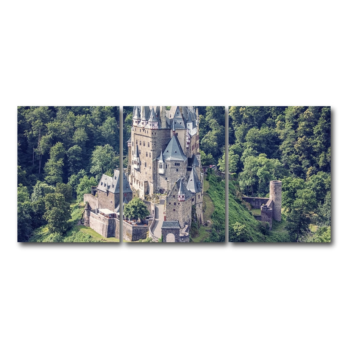 AUTO-MOCKUP WHITE | Eltz Castle | 3 Piece | Gallery Wrap Canvas | group=18x24