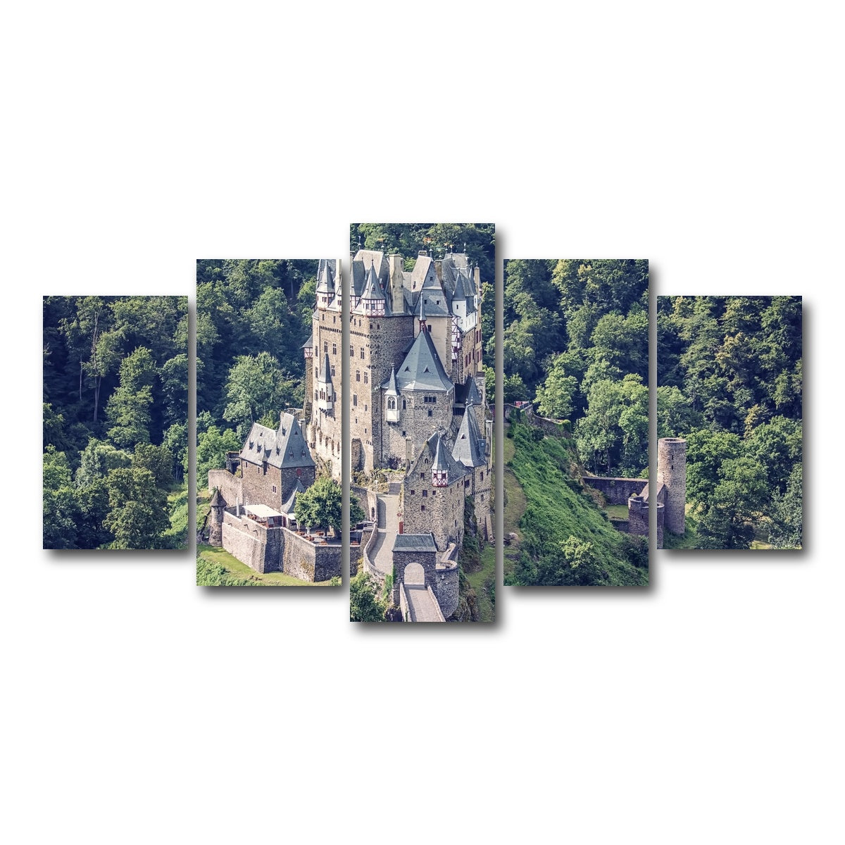 AUTO-MOCKUP WHITE | Eltz Castle | 5 Piece | Gallery Wrap Canvas | group=5_normal