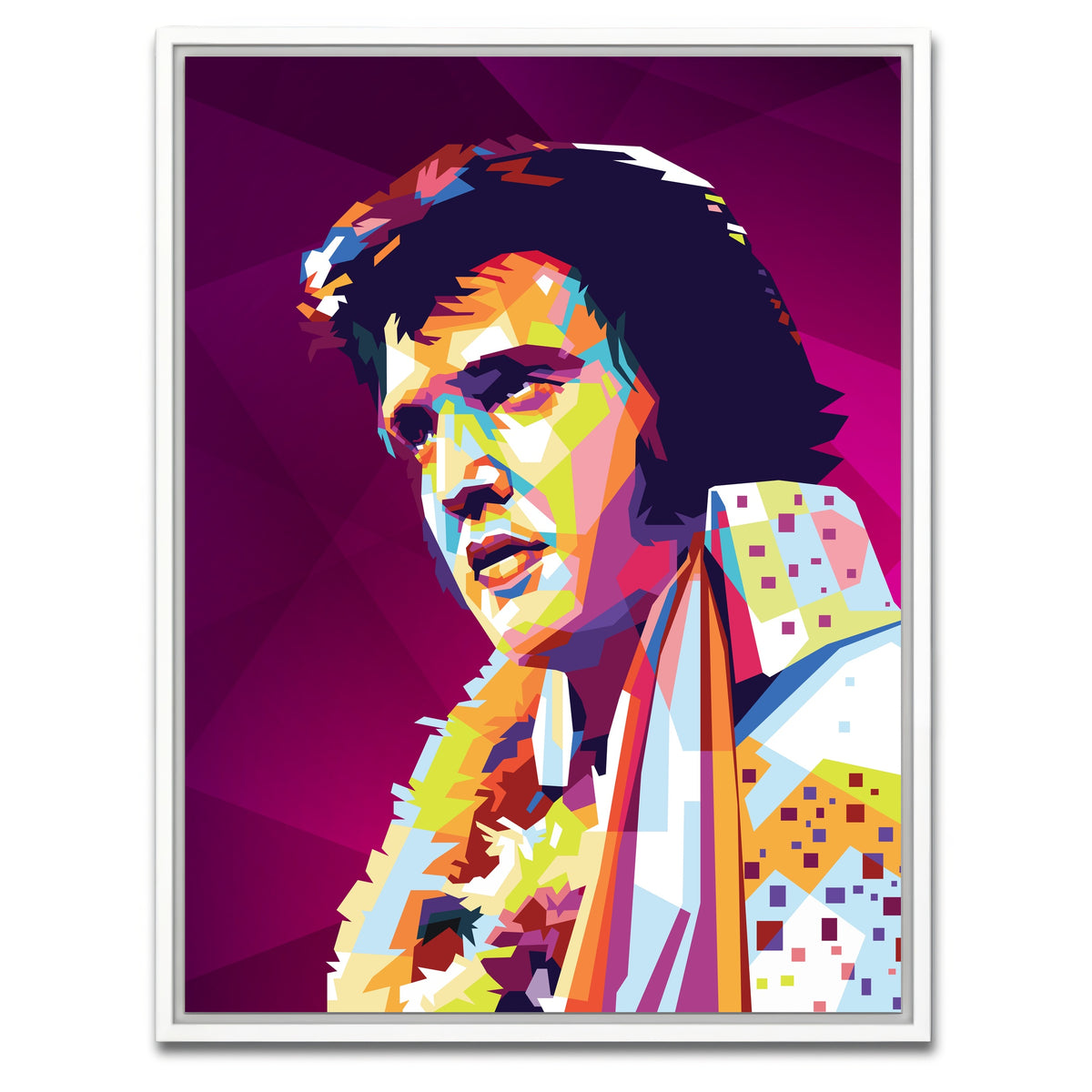 AUTO-MOCKUP WHITE | Elvis Colors | 1 Piece | White Framed Canvas | group=3x4