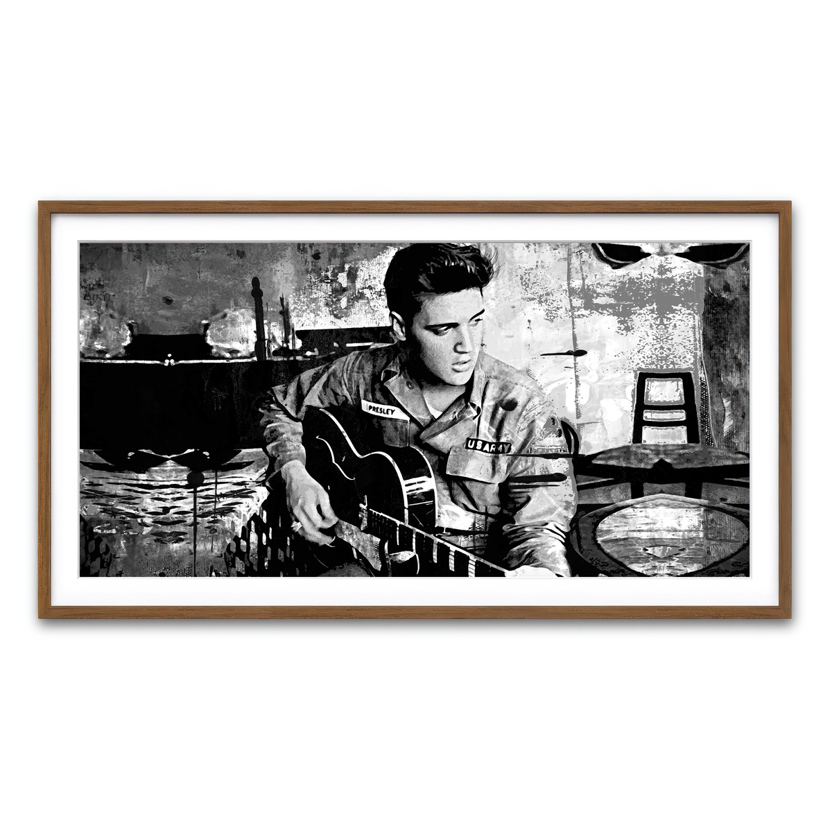 Framed Print 2x1 Walnut