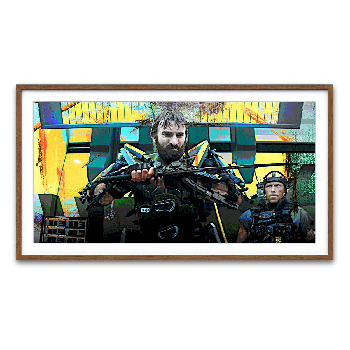 Framed Print 2x1 Walnut