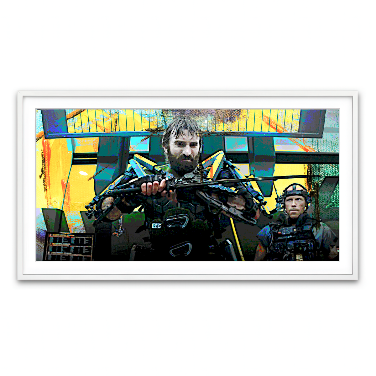 Framed Print 2x1 White