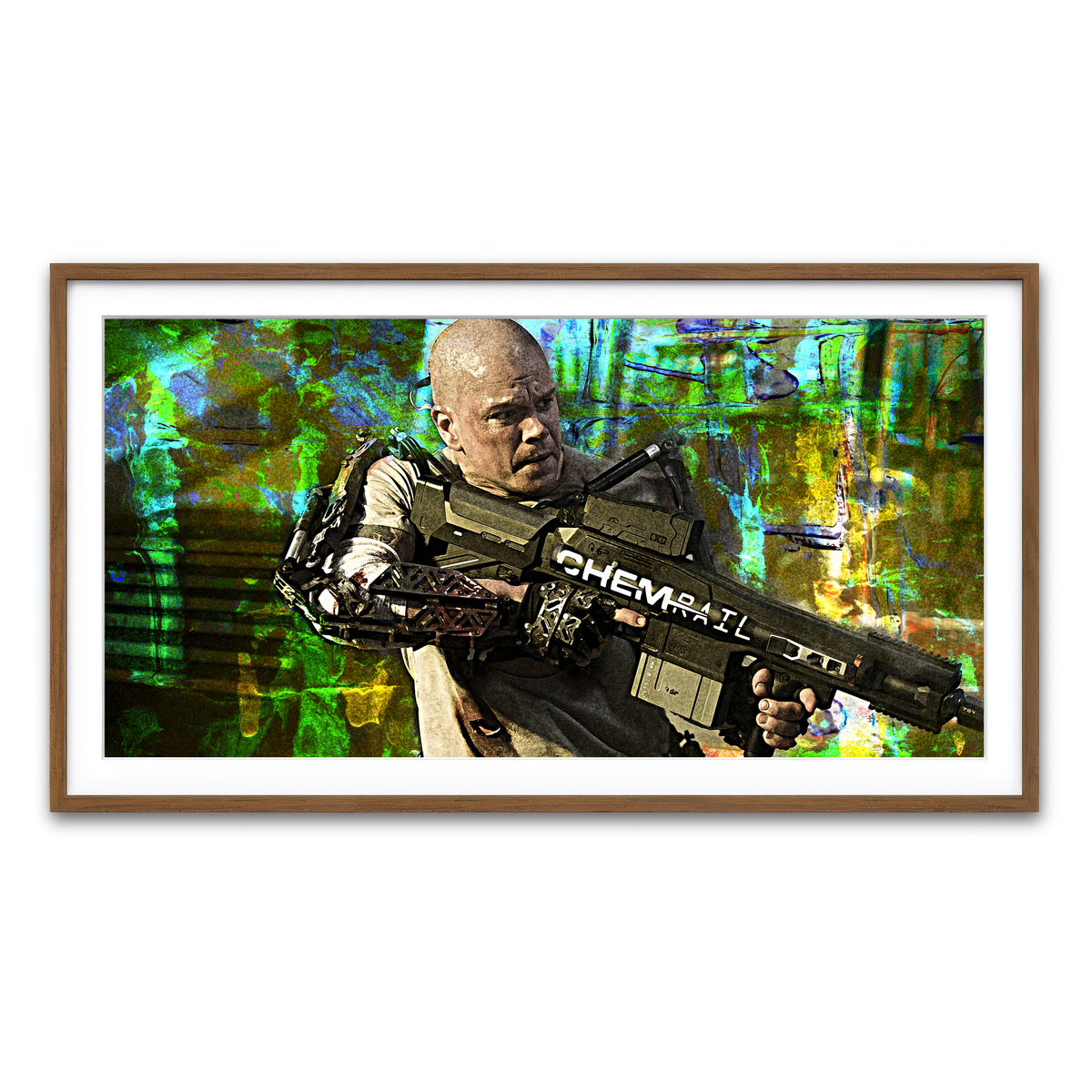 Framed Print 2x1 Walnut