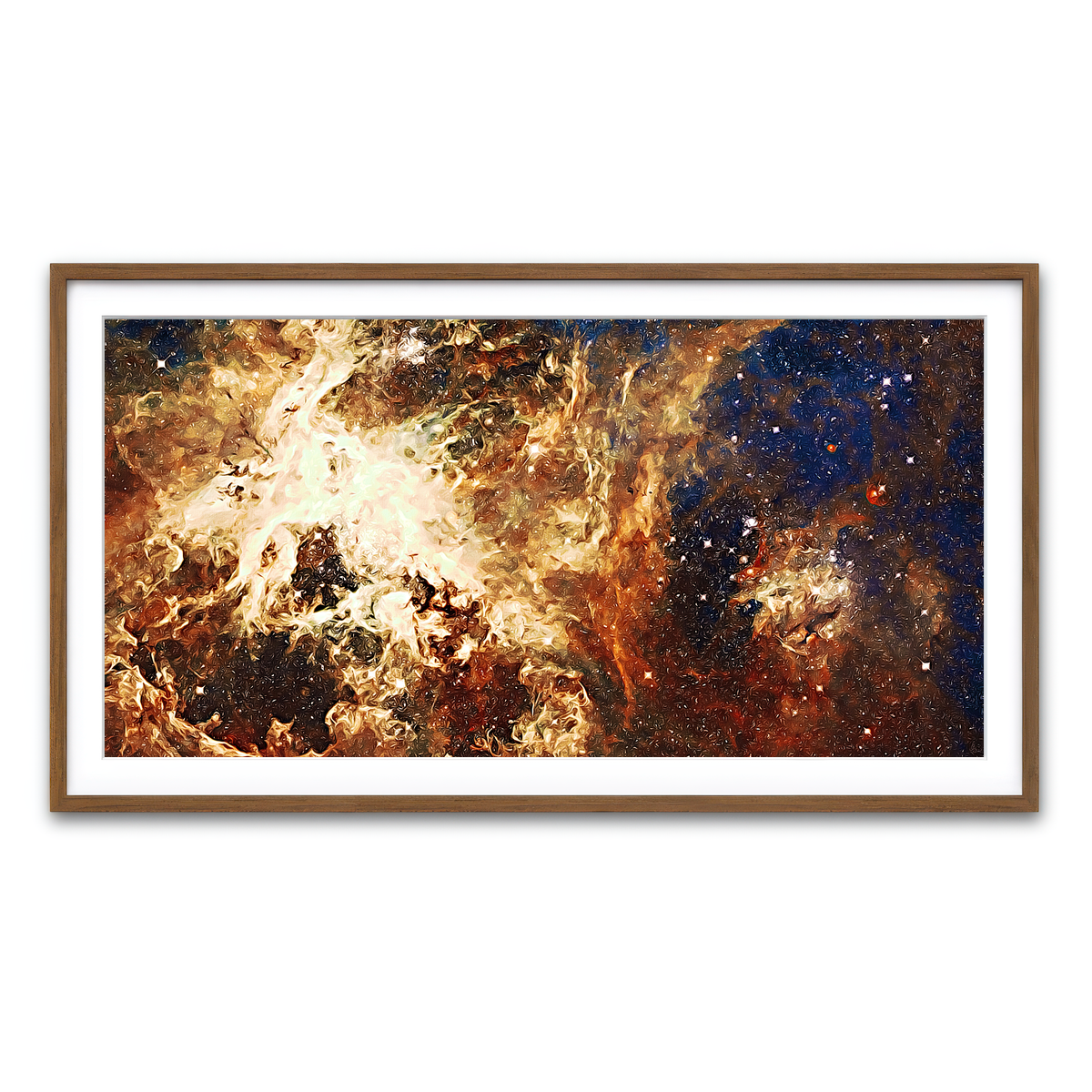 Framed Print 2x1 Walnut