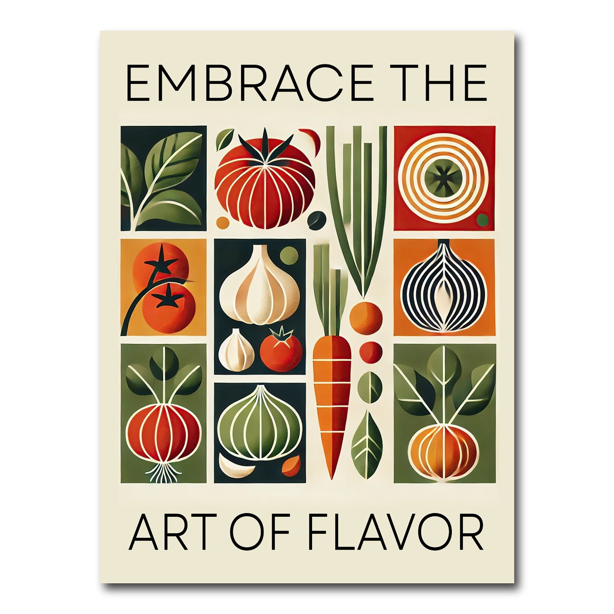 AUTO-MOCKUP WHITE | Embrace the art of flavor | 1 Piece | Gallery Wrap Canvas | group=3x4