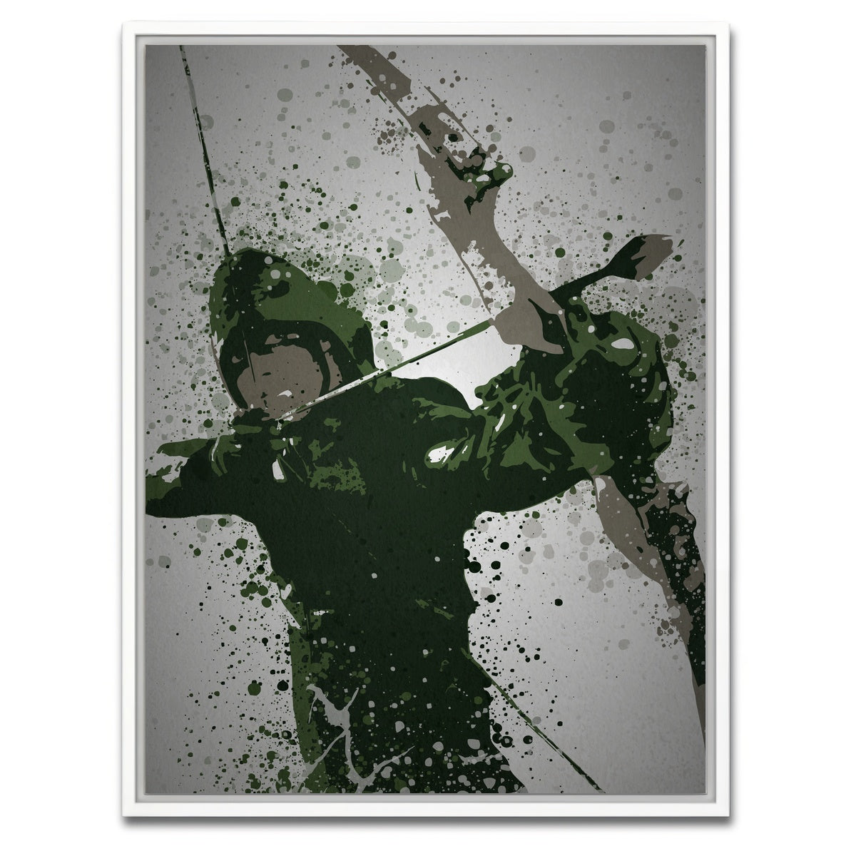 AUTO-MOCKUP WHITE | Emerald Archer | 1 Piece | White Framed Canvas | group=3x4