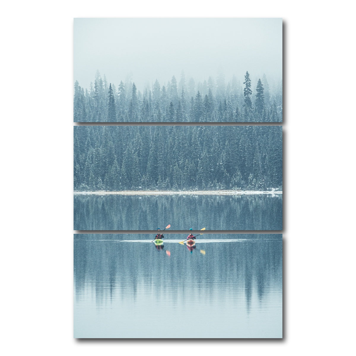AUTO-MOCKUP WHITE | Emerald Lake | 3 Piece | Gallery Wrap Canvas | group=12x24_stacked
