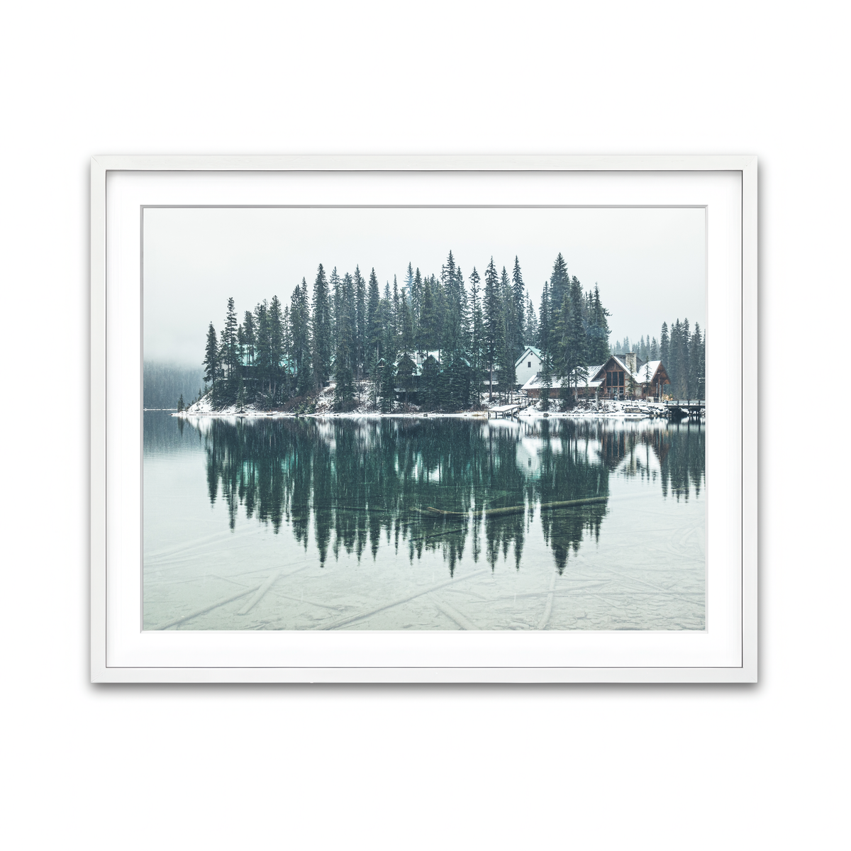 Framed Print 4x3 White