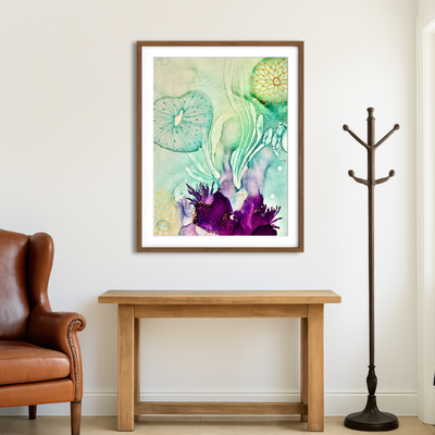 AUTO-MOCKUP ROOM | Emerald Waters Wall Art