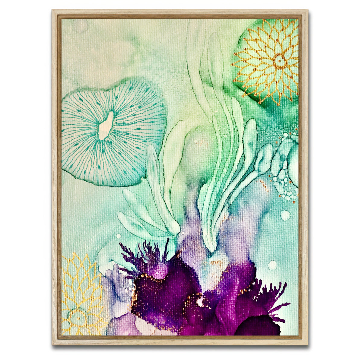 AUTO-MOCKUP WHITE | Emerald Waters | 1 Piece | Natural Framed Canvas | group=3x4