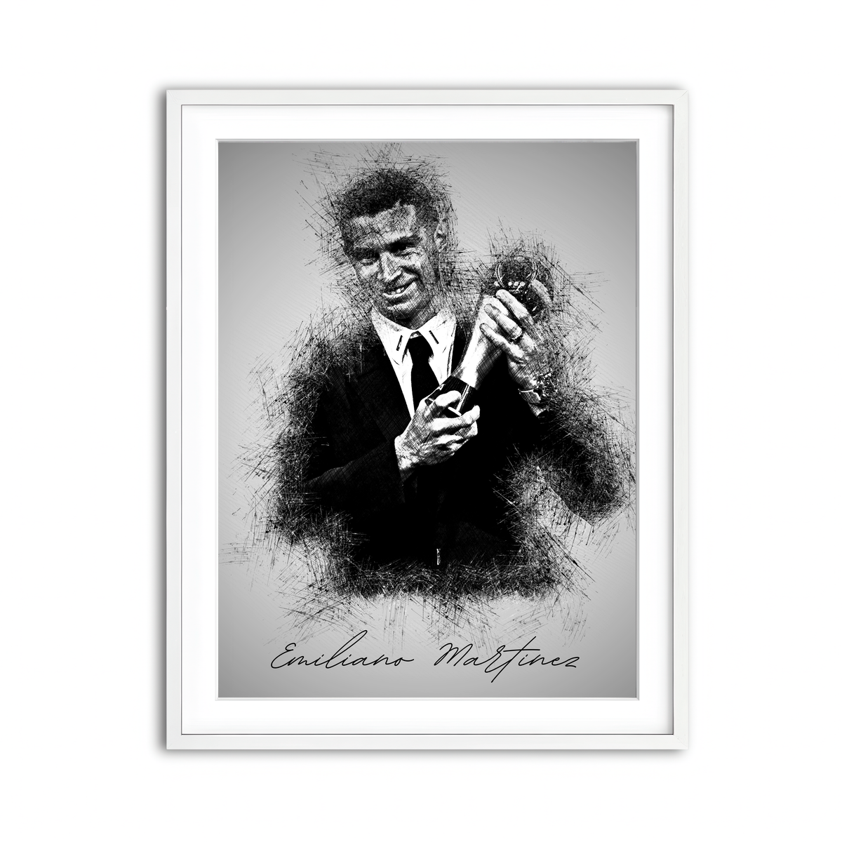 Framed Print 3x4 White