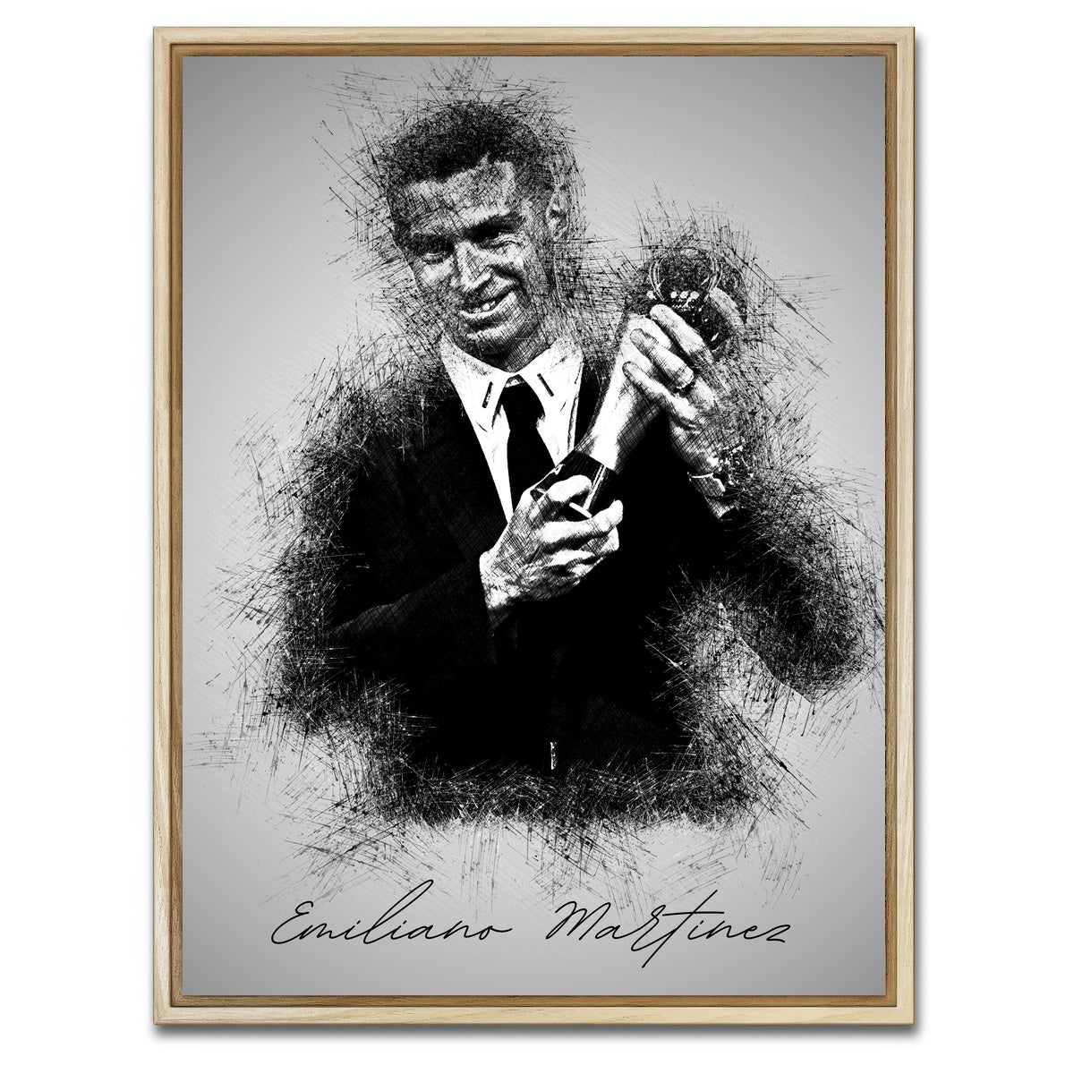 AUTO-MOCKUP WHITE | Emiliano Martinez | 1 Piece | Natural Framed Canvas | group=3x4