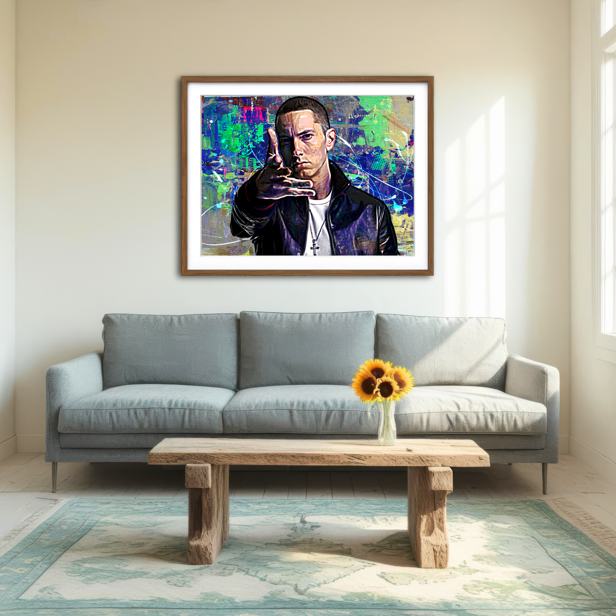 AUTO-MOCKUP ROOM | Eminem Wall Art