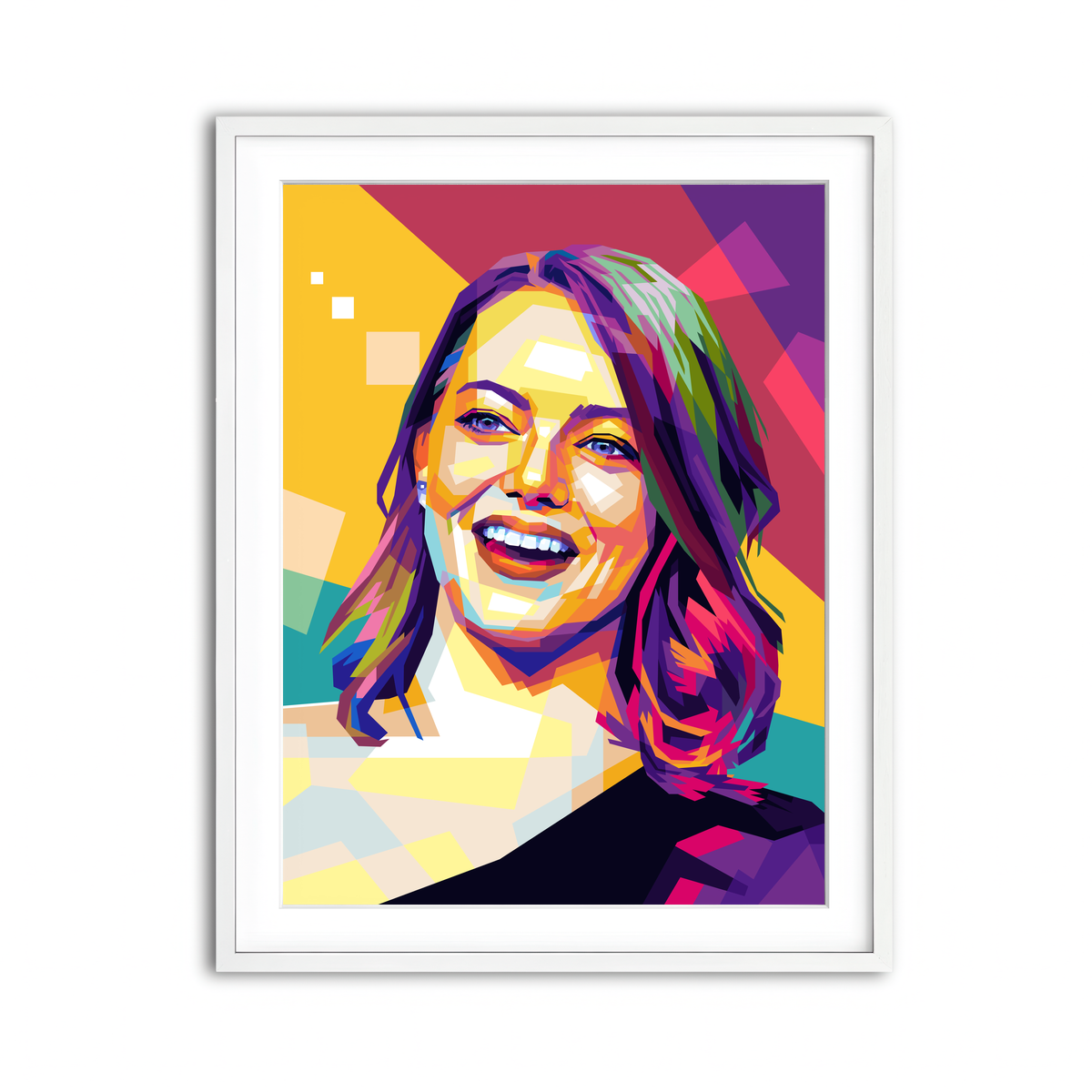 Framed Print 3x4 White