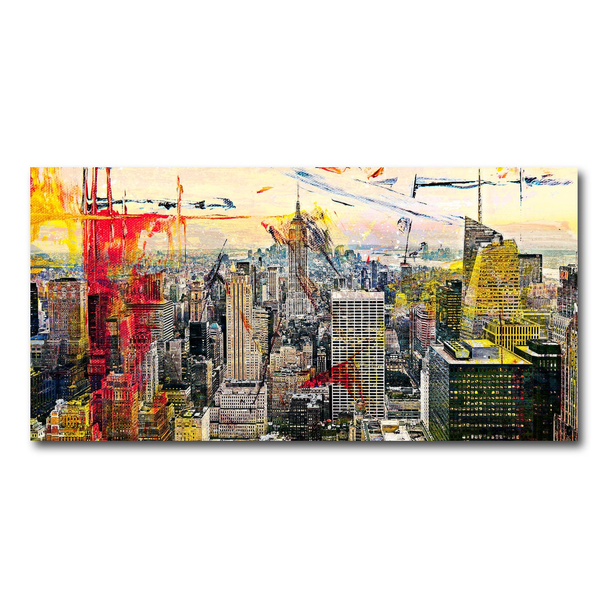 AUTO-MOCKUP WHITE | Empire State | 1 Piece | Gallery Wrap Canvas | group=2x1