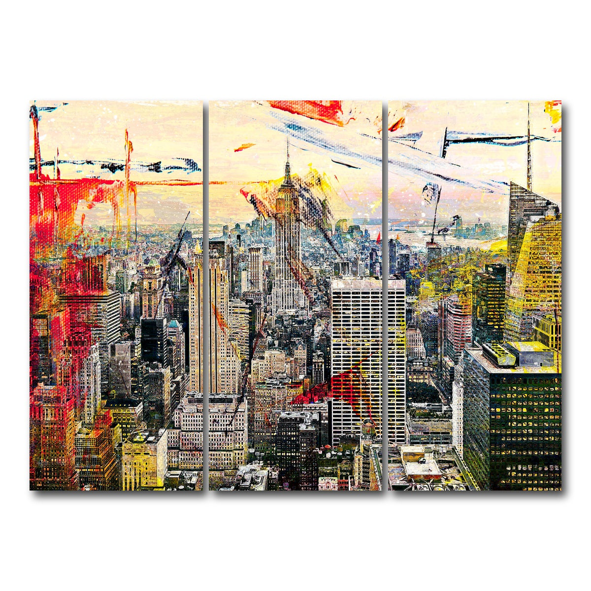 AUTO-MOCKUP WHITE | Empire State | 3 Piece | Gallery Wrap Canvas | group=8x18