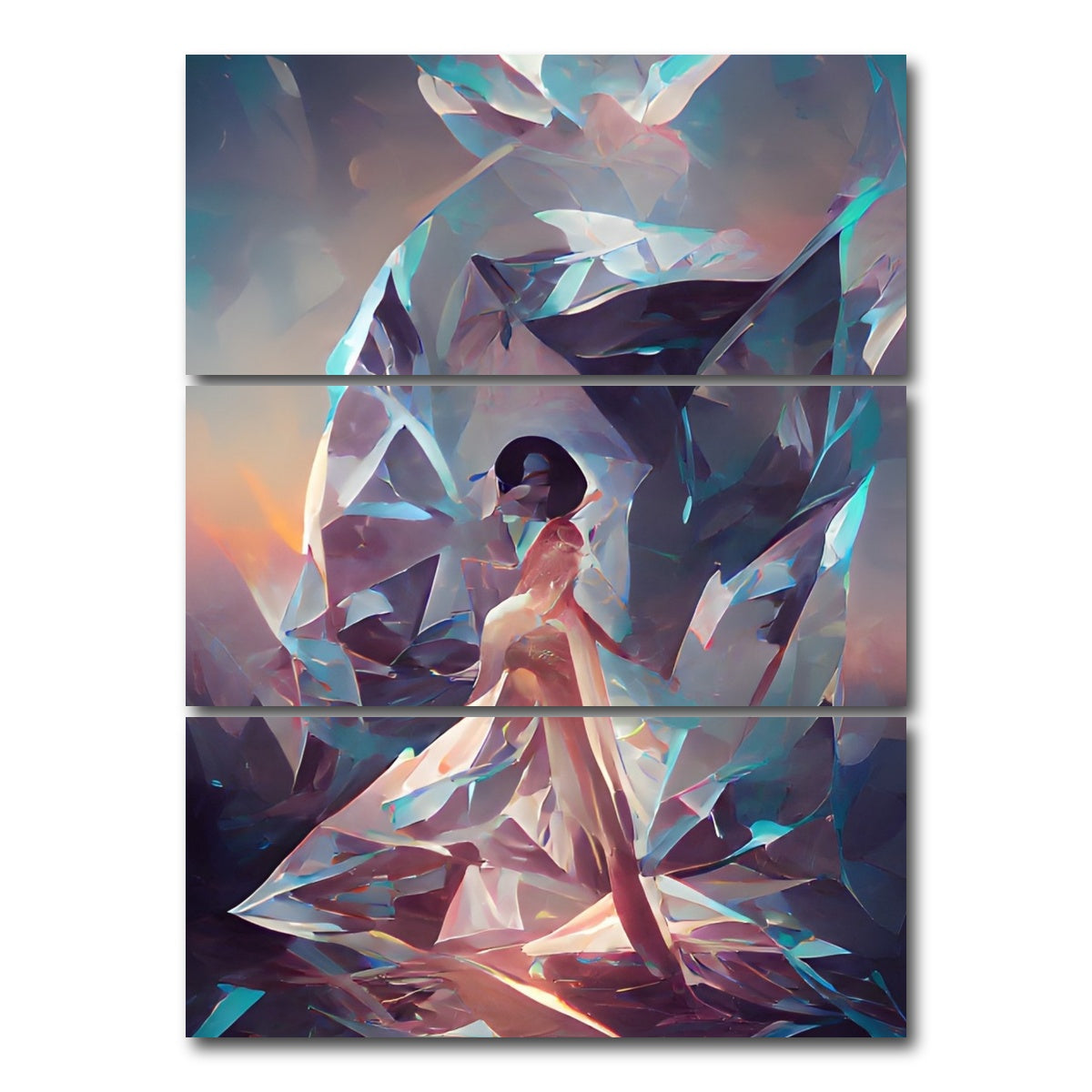 AUTO-MOCKUP WHITE | Empress | 3 Piece | Gallery Wrap Canvas | group=8x18_stacked