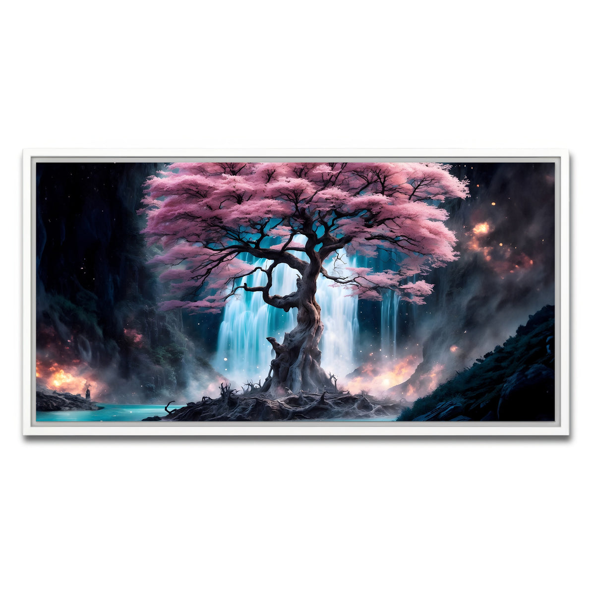 AUTO-MOCKUP WHITE | Enchanted Blossom | 1 Piece | White Framed Canvas | group=2x1