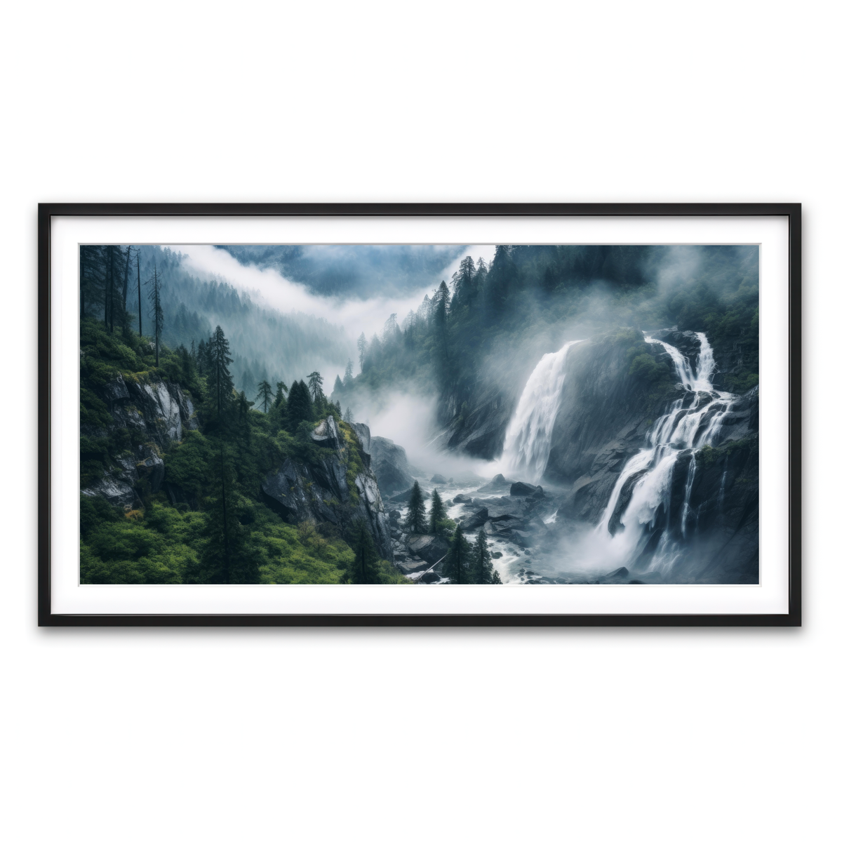Framed Print 2x1 Black