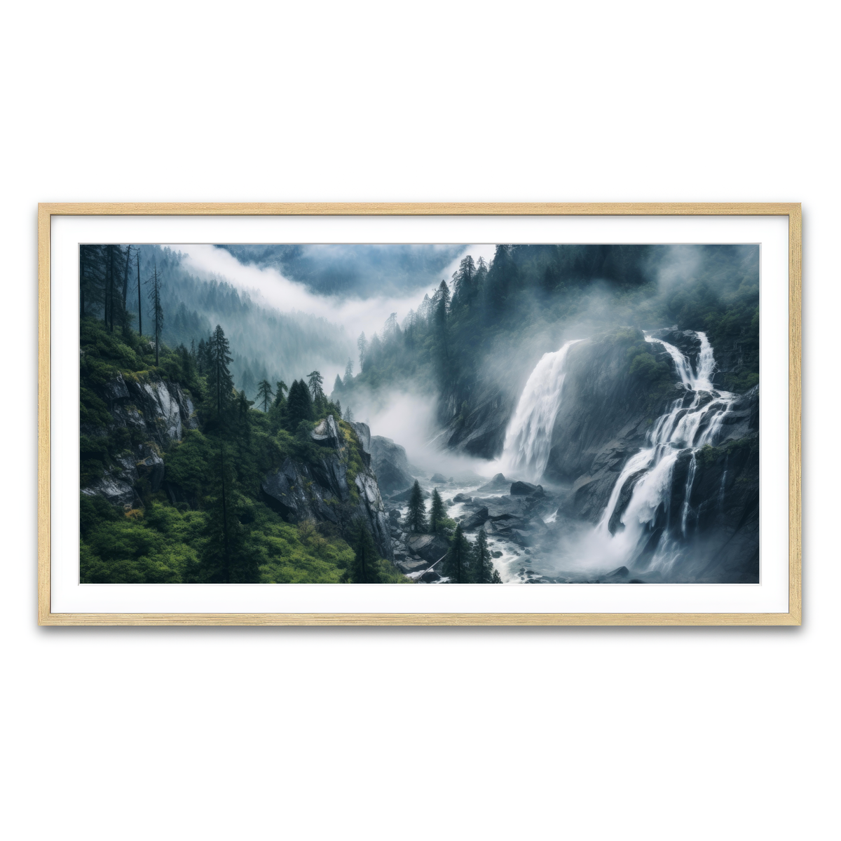 Framed Print 2x1 Natural