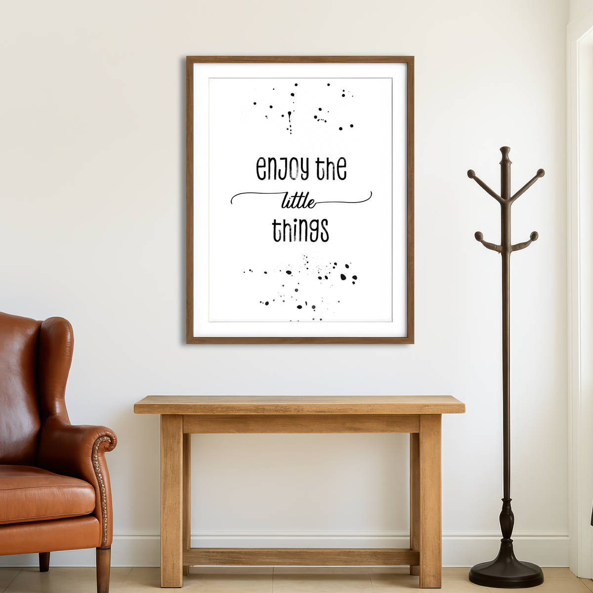 AUTO-MOCKUP ROOM | Enjoy The Little Things Wall Art